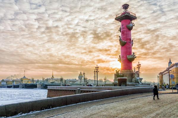 St. Petersburg attractions. The Spit of Vasilievsky Island